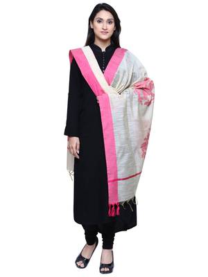 Women's Banarasi Cotton Silk Chanderi Jacquard Dupatta 3