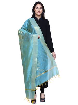 Women's Banarasi Cotton Silk Chanderi Jacquard Dupatta 1