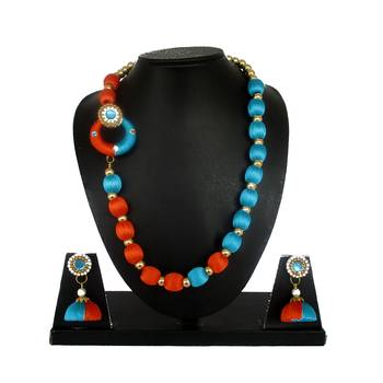 Orange necklaces 1