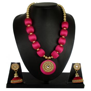 Pink necklaces 1