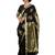 Black bengal handloom saree with blouse
