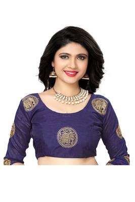 Pink woven art silk saree with blouse 4