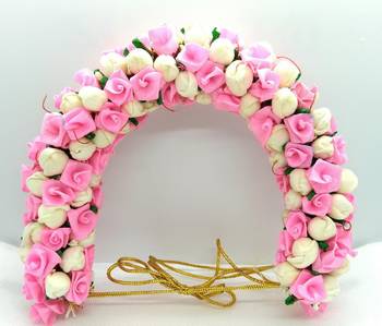 Pink gajra/veni 1