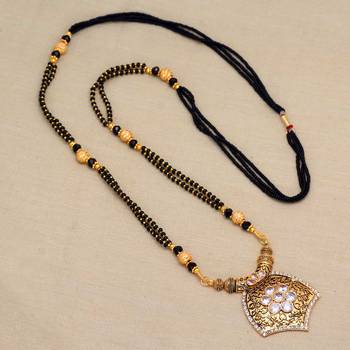White American Diamond Traditional Mangalsutra 1