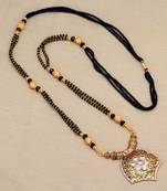 White American Diamond Traditional Mangalsutra