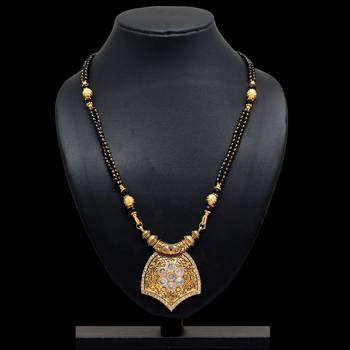 White American Diamond Traditional Mangalsutra 2