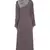 Brown Embroidered Nida Abaya