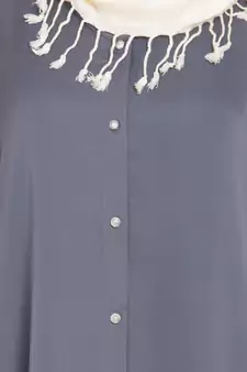 Grey Plain Nida Abaya