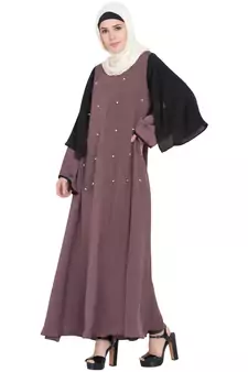 Brown Plain Nida Abaya