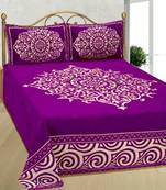 Chenille jacquard weaves Designer King Size 1 Bed Cover with 2 Pillow Covers by FRIMERR