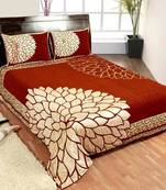 FRIMERR Soft Touch Chenille Fabric Heavy Double bed sheet with two pillow covers