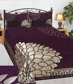 Chenille jacquard weaves Designer King Size 1 Bed Cover with 2 Pillow Covers by FRIMERR