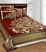 Chenille jacquard weaves Designer King Size 1 Bed Cover with 2 Pillow Covers by FRIMERR
