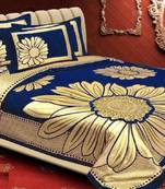 Chenille jacquard weaves Designer King Size 1 Bed Cover with 2 Pillow Covers by FRIMERR