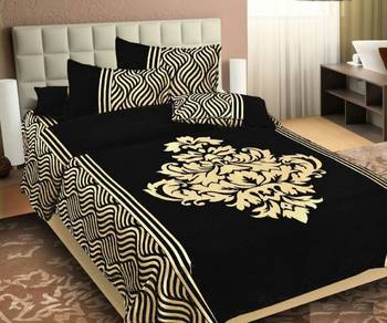 FRIMERR Soft Touch Chenille Fabric Heavy Double bed sheet with two pillow covers 1