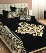 FRIMERR Soft Touch Chenille Fabric Heavy Double bed sheet with two pillow covers