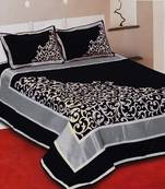 FRIMERR Soft Touch Chenille Fabric Heavy Double bed sheet with two pillow covers