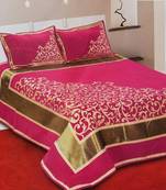 Chenille jacquard weaves Designer King Size 1 Bed Cover with 2 Pillow Covers by FRIMERR