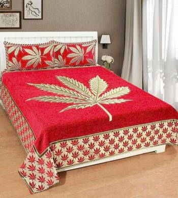 Chenille jacquard weaves Designer King Size 1 Bed Cover with 2 Pillow Covers by FRIMERR 1