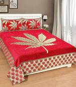 Chenille jacquard weaves Designer King Size 1 Bed Cover with 2 Pillow Covers by FRIMERR