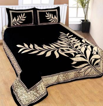 Chenille jacquard weaves Designer King Size 1 Bed Cover with 2 Pillow Covers by FRIMERR 1