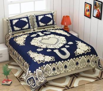 FRIMERR Soft Touch Chenille Fabric Heavy Double bed sheet with two pillow covers 1