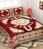 Chenille jacquard weaves Designer King Size 1 Bed Cover with 2 Pillow Covers by FRIMERR