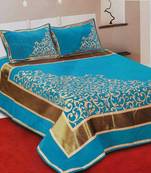 Chenille jacquard weaves Designer King Size 1 Bed Cover with 2 Pillow Covers by FRIMERR