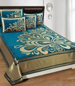 FRIMERR Soft Touch Chenille Fabric Heavy Double bed sheet with two pillow covers