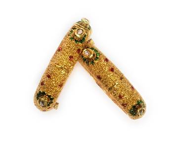 La Trendz Marvelous Gold Plated Bangles For Women 2