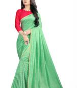 Light green woven art silk sarees saree with blouse