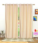 curtains for window 5feet by Innovative edge|curtains 4x5 feet |curtains 5 feet set of 2  Cream color
