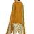 Yellow Printed Cotton Unstitched Salwar With Dupatta