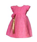 Pink plain net kids girl frock