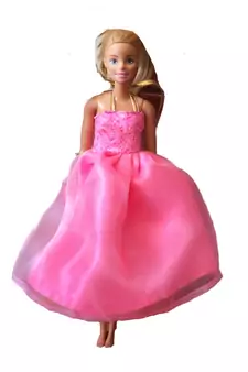 Pink plain net kids girl frock