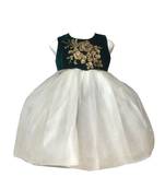 White plain net kids frocks