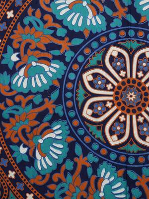 Handmade Pure Cotton Mandala Hand Screen Printed Bedding Bedspread With 2 Pillow Queen Size 90 X 108 2
