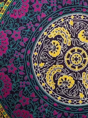 Jaipuri Handmade 100% Cotton Mandala Hand Screen Printed Bedding Bedspread With 2 Pillow Queen Size 90 X 108 inches 2