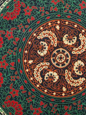Handmade 100% Cotton Mandala Hand Screen Printed Bedding Bedspread With 2 Pillow Cover Queen Size 90X 108 inches 2