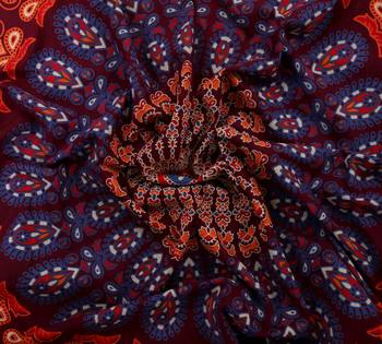 Handmade Cotton Mandala Hand Screen Printed Bedding Bedspread With 2 Pillow Queen Size 90X 108 Inches 3