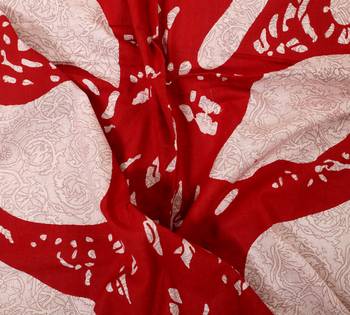 Jaipuri Hand Screen Printed Queen Size 90 X 108 inched Cotton Bedding Bedsheet With 2 Pillow Cover 3