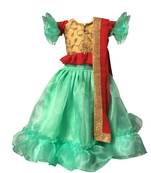 Red embroidered net stitched lehenga