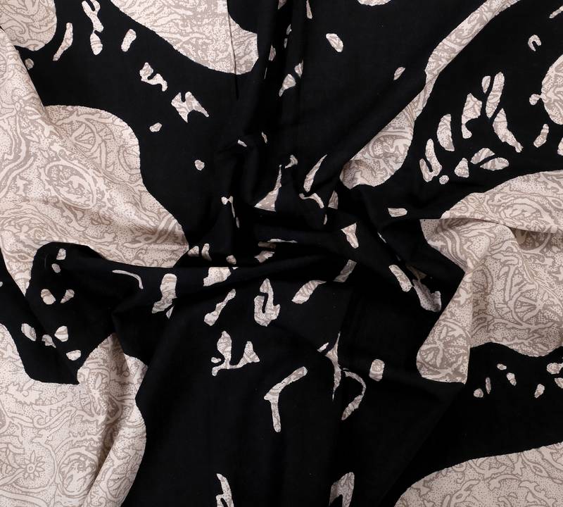 Hand Screen Printed Queen Size Cotton Bedding Bedspread Bedsheet With 2 Pillow Cover 90 X 108 inches