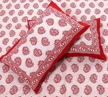 Jaipuri Handmade Queen Size Cotton Bedding Bedspread Bedsheet With 2 Pillow Cover 90 X 108 inches 2