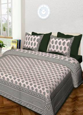 Handmade Sangari Queen Size Cotton Bedding Bedsheet With 2 Pillow Cover 90 X 108 inches 1