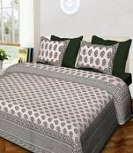 Handmade Sangari Queen Size Cotton Bedding Bedsheet With 2 Pillow Cover 90 X 108 inches