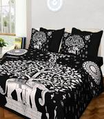 Handmade Cotton Bedding Bedsheet With 2 Pillow Cover Queen Size 90 X 108 inches Bedspread