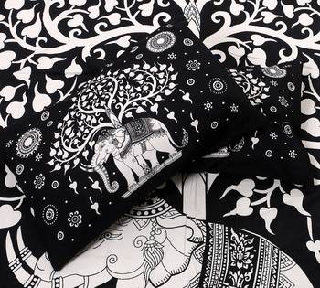 Handmade Cotton Bedding Bedsheet With 2 Pillow Cover Queen Size 90 X 108 inches Bedspread 2