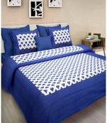 Cotton Bedsheet With 2 Pillow Cover Bedding Bedspread  Queen Size 90 X 108 inches