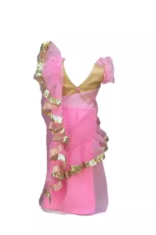 Baby Pink embroidered tissue stitched lehenga